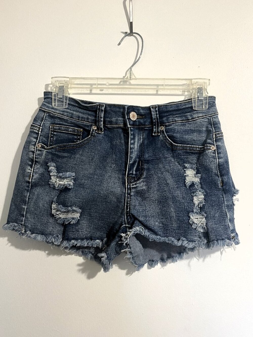 Foucome Womens Low Rise Jean Shorts Ripped Denim Shorts
